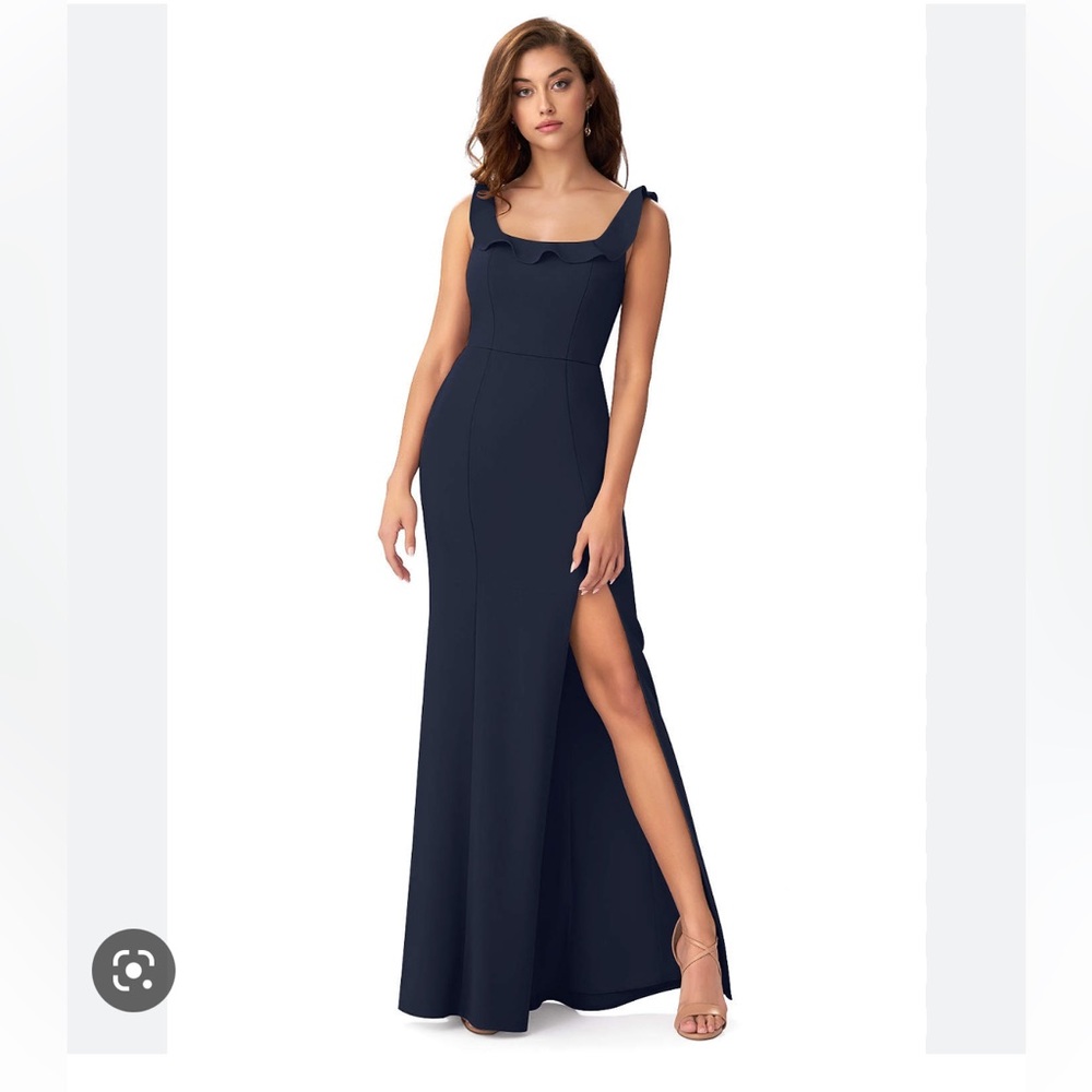 Azazie Samantha Navy Dress